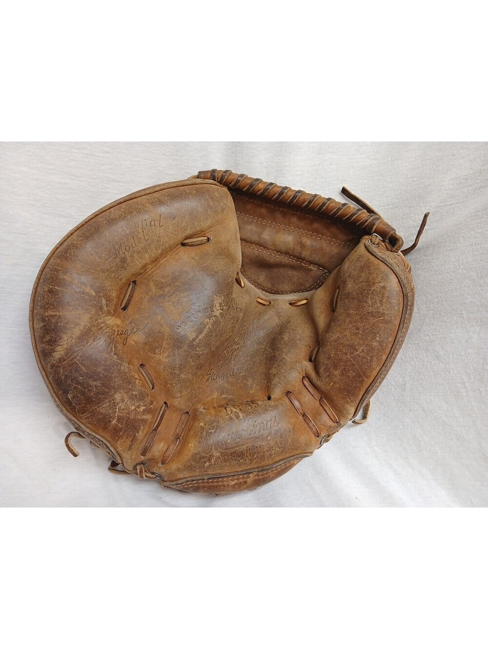 RARE Vintage 1977 Rawlings Left-Handed DB35 Steve Yeager LHT Catcher's Mitt USA